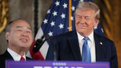 Japanese billionaire Masayoshi Son pledges major US investment