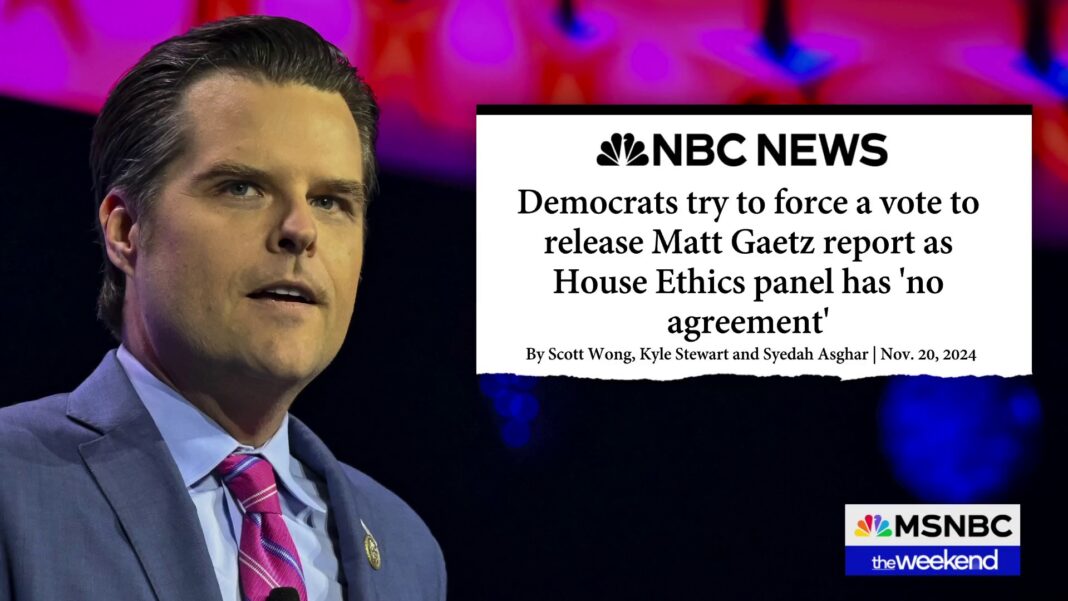 House Ethics Committee accuses Gaetz of paying for sex, including with 17-year-old girl