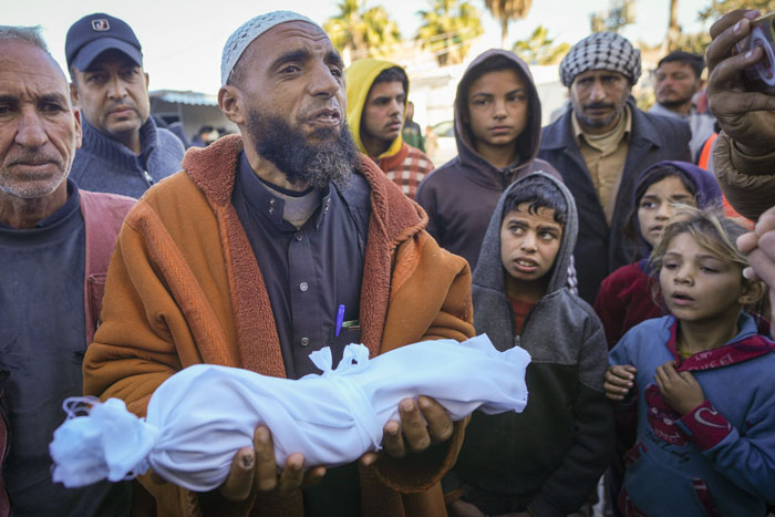 A fourth infant dies of the winter cold in Gaza as families share blankets in seaside tents