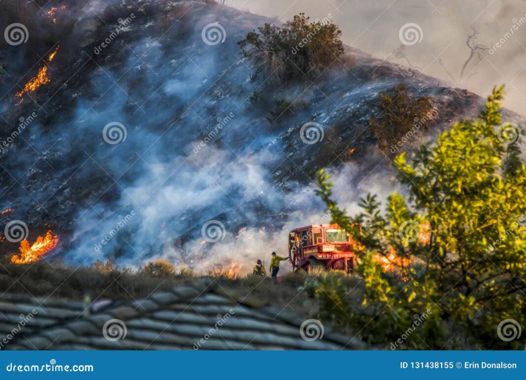 bulldozer-used-to-make-path-for-firefighters-in-california