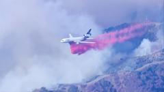 Los Angeles: Emergency teams tackle fires from above