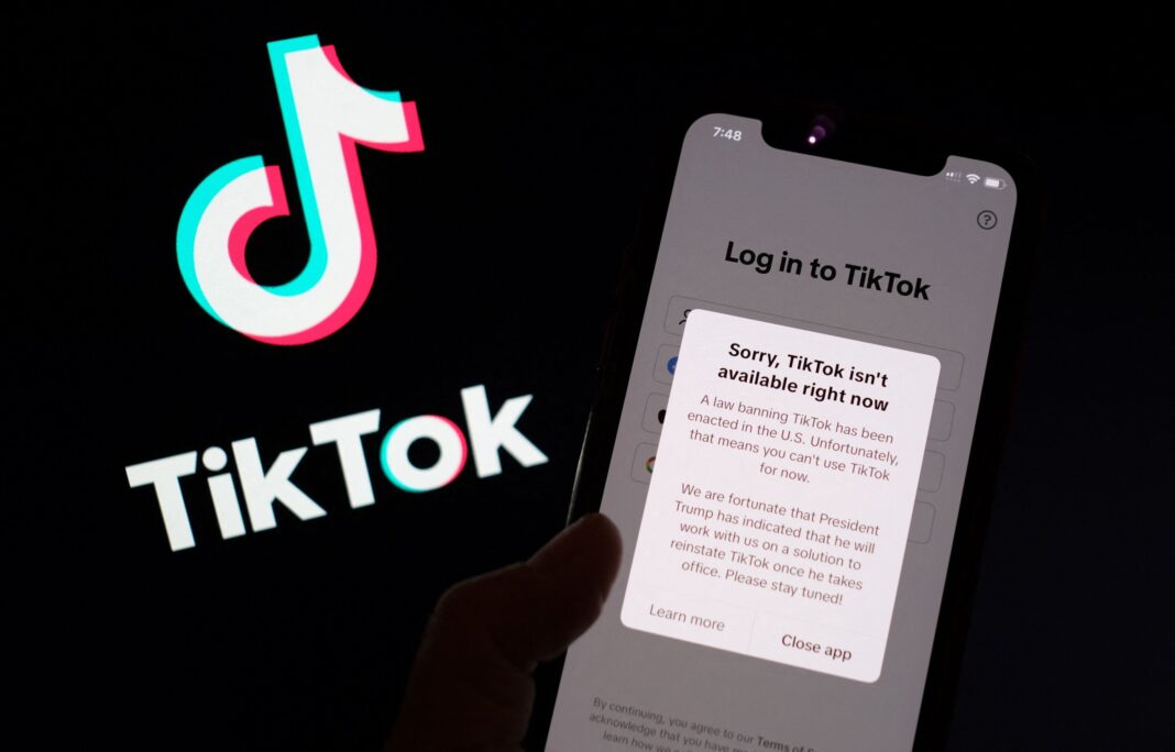 TikTok ban comes into force in US as app stops working