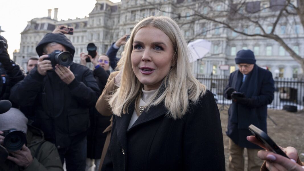 karoline-leavitt,-the-youngest-white-house-press-secretary,-makes-her-debut-in-the-briefing-room karoline-leavitt,-the-youngest-white-house-press-secretary,-makes-her-debut-in-the-briefing-room