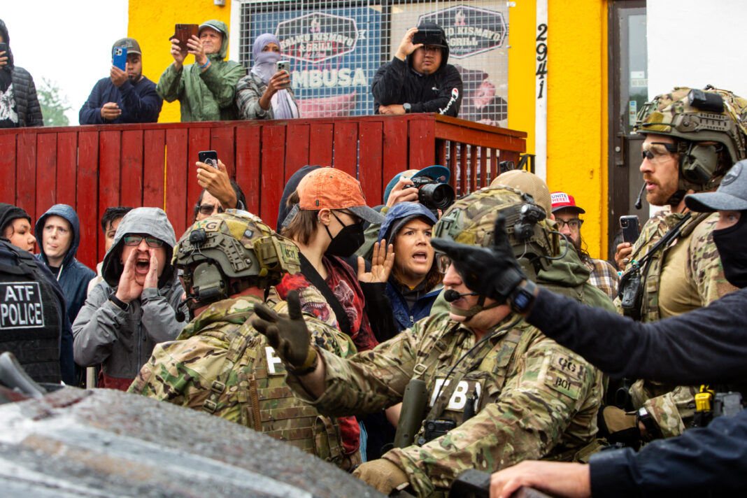 Federal agents use teargas, flash grenades to disperse LA protesters