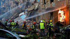 russian-air-attack-kills-nine-and-injures-dozens-in-kyiv