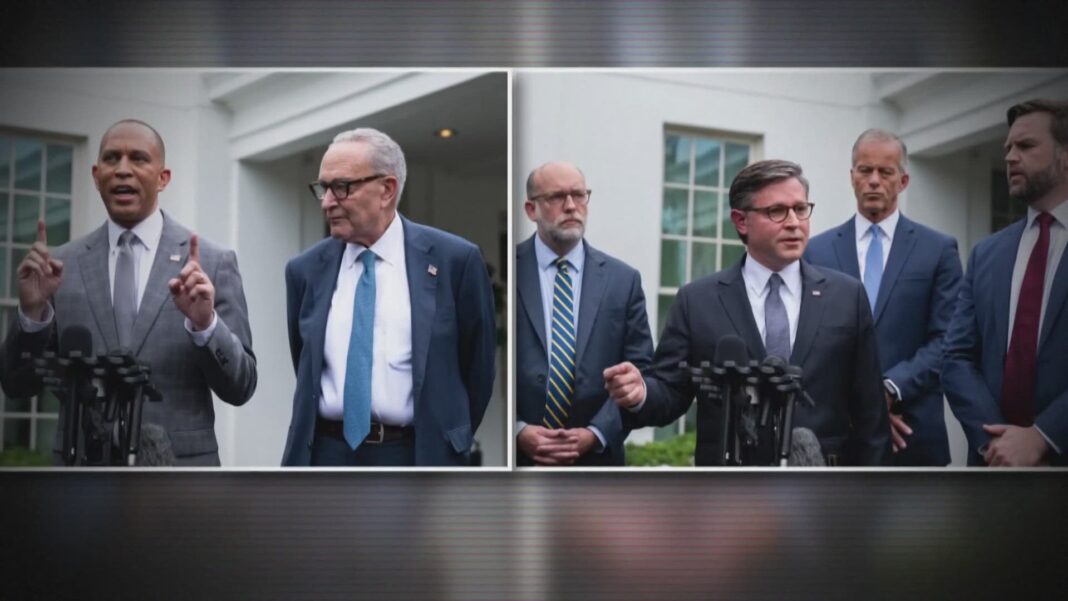 Congressional leaders leave White House meeting without deal to avoid government shutdown