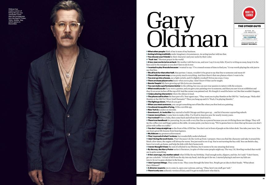 When Gary Oldman ate an entire caterpillar cake on set