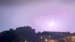 Watch: Lightning strikes seen across UK watch:-lightning-strikes-seen-across-uk