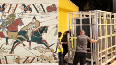 bayeux-tapestry-delivered-to-british-museum-in-dead-of-night bayeux-tapestry-delivered-to-british-museum-in-dead-of-night