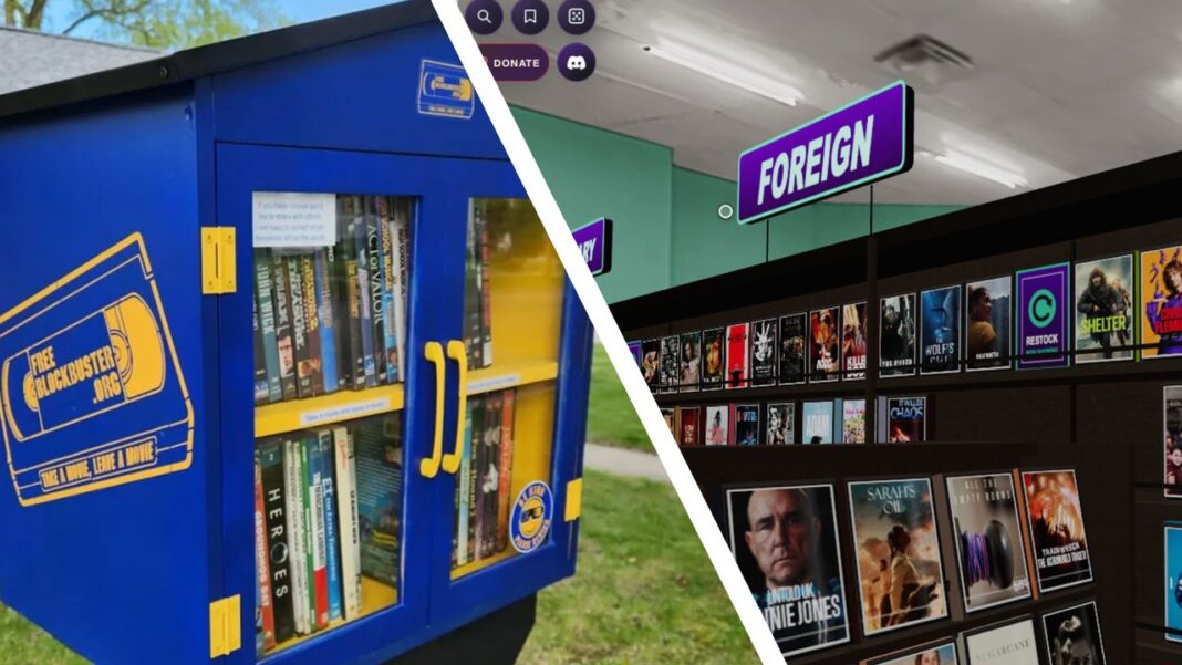 Nostalgic fans are resurrecting the Blockbuster video store — free DVD and Blu-ray drop-boxes are multiplying on streets as a new 3D website turns Netflix into a retro rental store nostalgic-fans-are-resurrecting-the-blockbuster-video-store-—-free-dvd-and-blu-ray-drop-boxes-are-multiplying-on-streets-as-a-new-3d-website-turns-netflix-into-a-retro-rental-store