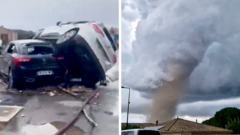 Moment tornado tears through southern France moment-tornado-tears-through-southern-france