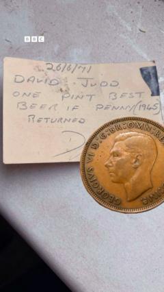 Coin hidden in 1971 earns finder free pint of beer coin-hidden-in-1971-earns-finder-free-pint-of-beer